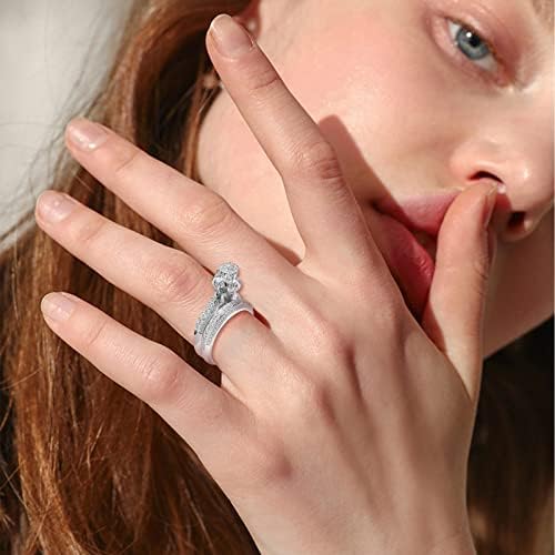 Prsten za vjenčanje i angažman prstencan -kle dan Ženski prsten ruže Diamond Luxury Ring Diamond Ring