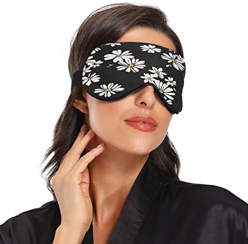 Delikatna maska ​​za spavanje tratinčice za žene muškarci meka i udobna maska ​​za oči svjetla Blokiranje za