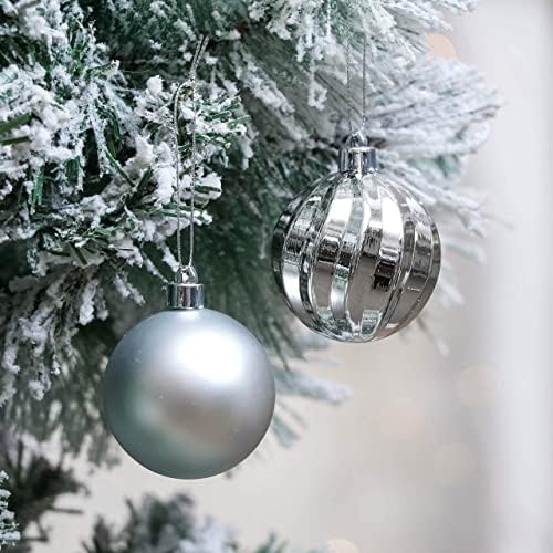 Valery Madelyn Zima Želi Srebrni Plavi Božić Ball Ornaments Bundle
