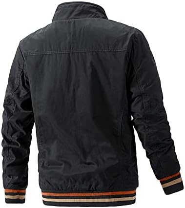 ADSDQ muški jakni, biciklistički pad plus veličina dugih rukava pulover muški casual fit solid boja