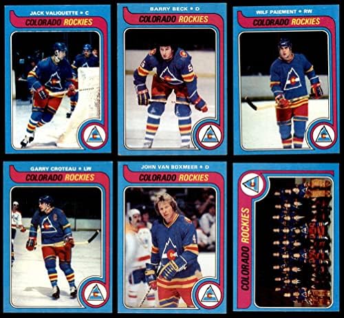 1979-80 TOPPS Kolorado Rockies u blizini Team Set Colorado Rockies-Hockey VG / Ex + Rockies-Hokej