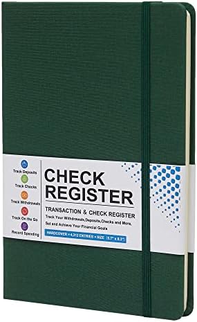 Coozment Thicken Check Register-provjerite registre za ličnu čekovnu knjižicu, dnevnik prihoda