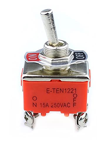 Axti 1 kom. Metalna rezina AC 250V 15A AMPS uključena / isključena 2 Pozicija DPST preklopni prekidač LW szus