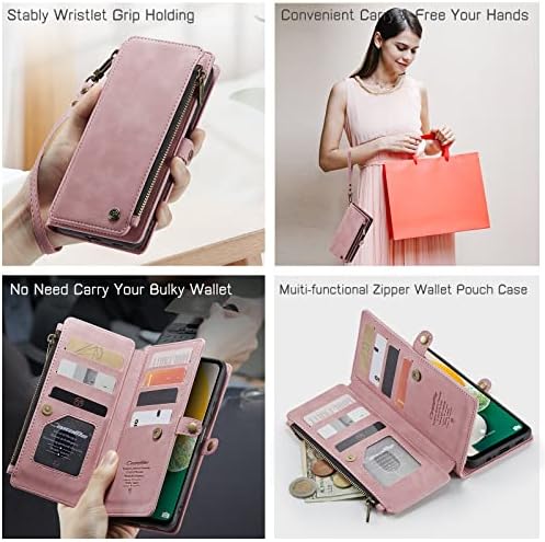 Defencase Samsung A13 Case, Galaxy A13 5G case Wallet za žene i muškarce, izdržljiva PU Koža Magnetic Flip