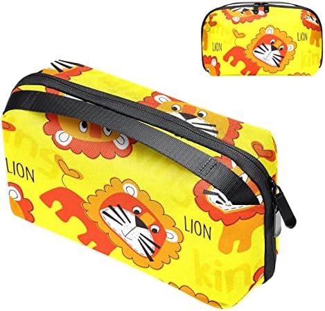 Prijenosni elektronski Organizator torbice Cartoon Animal Lion Pattern putni kabl torba za skladištenje