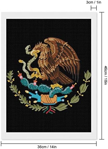 Meksiko zastava Dijamantno slikanje po brojevima Square Bušilica za bušenje za odrasle Početni