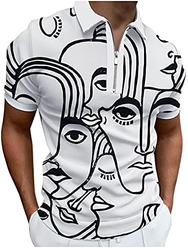 XXBR patentno majice za muškarce, ljetni prugasti grafički majica s kratkim rukavima Majica Poslovni casual