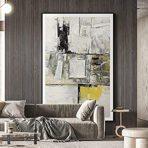 Ručno oslikano ulje - apstraktna umjetnost zidna nordijska viseća slika vertikalna apstraktna