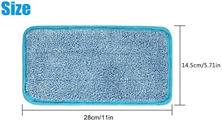 Grativac 4pcs Microfiber Mop jastučići zamjena za višekratnu upotrebu MOP za vlažnu i suhu podnu površinu