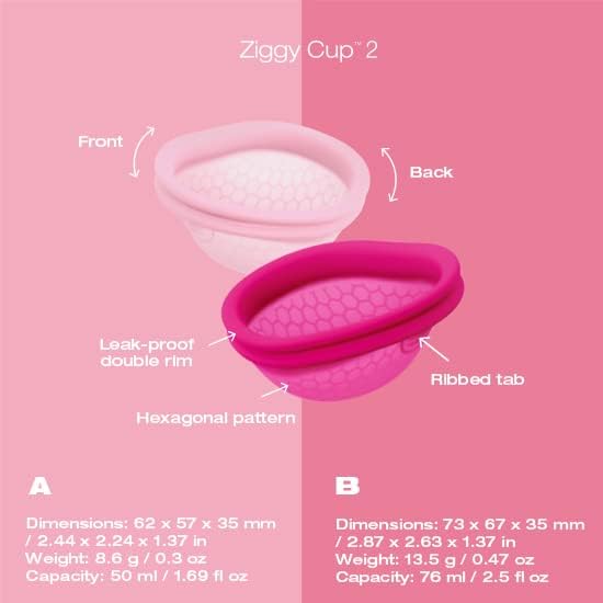 Intimina Ziggy Cup 2-Izuzetno tanak menstrualni disk za višekratnu upotrebu, menstrualna šolja za menstruaciju,