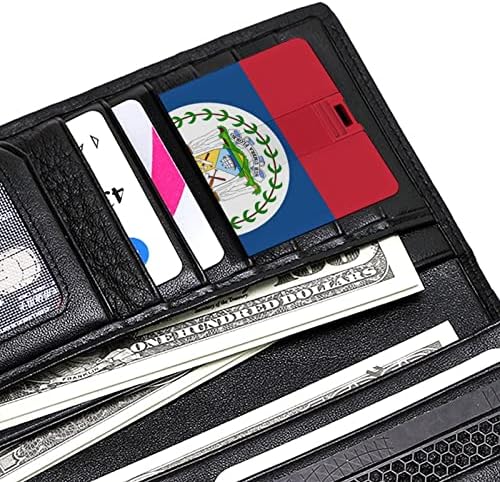 Zastava države Belize USB Flash Drive Personalizirani pogon za kreditnu karticu Memory Stick USB ključni pokloni