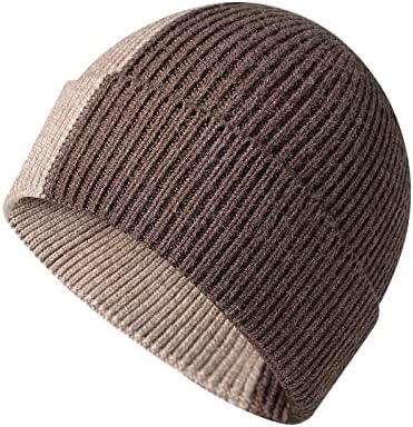 Manhong topla i hladna i kapa pređa šešir Ženski pulover Patchwork Yarn Muški šešir Čvrsta kupola
