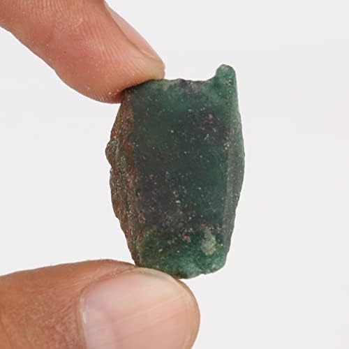 Gemhub Natural Green Burmese Jade kamen za ljekovito, tumb, kamen kamenca 23,35 ct