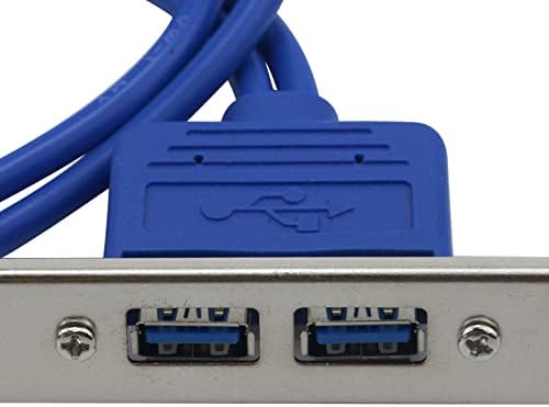Antrader 2 Port USB3.0 HUB 20Pin zaglavlje do ženskog adaptera Desktop Računala Zadnji panel za stražnju ploču