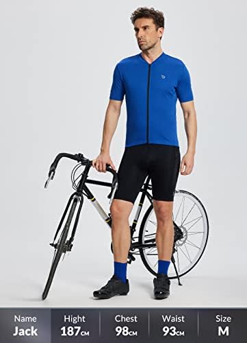 Baleaf muški biciklistički dres, majice kratkih rukava Bicikli Biciklizam Jersey Cisterna sa zatvaračem