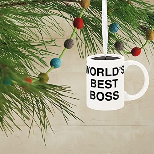 Hallmark the Office World's Best Boss Coffee Mug Božićni ukras