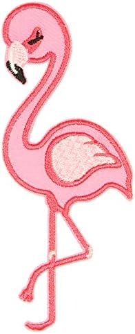 JPT - Pink flamingo crtani izvezeni aplicirani šank / šivanje na zakrpama Značka slatka logo Patch na prsluk košulju hat Jean torba za odjeću