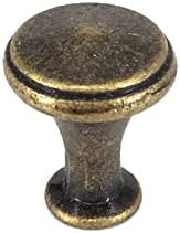 Gruni 5pcs Vintage Cink Legura povlači okrugli antikni ormar za ormarić ormarić za ormariće ručke gumbe 20mmx25 mm