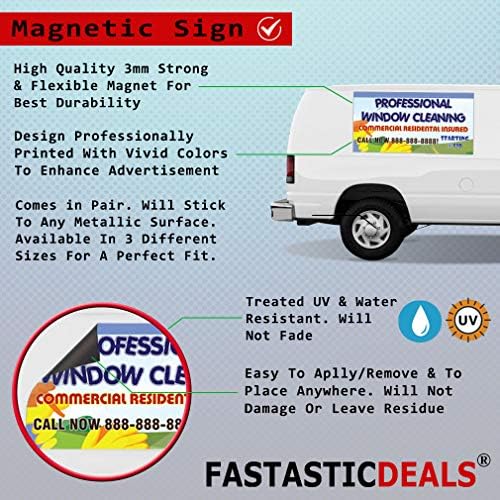 FastAsticdeals sada unajmljivanje promocija Poslovni magneti za vrata magnetni znakovi 12x9 inča set