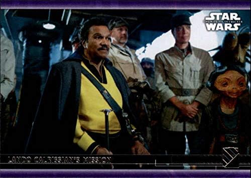 2020 TOPPS Star Wars Raspon Skywalker serije 2 Purple 65 Lando Carrissian's Missing Trading Card