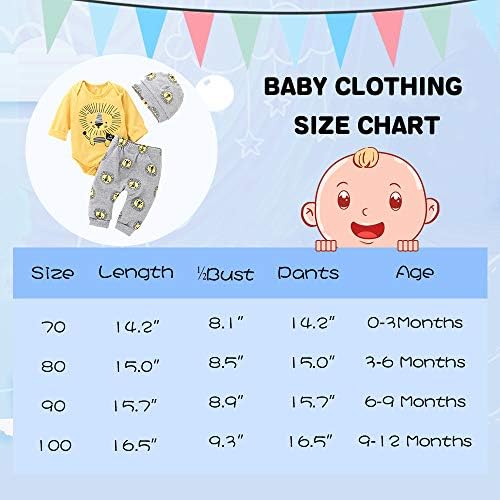 Odjeća Za Novorođene Dječake Kombinezon S Malim Lavovskim Printom+Hlače+Šešir Set Odjeće Za Novorođene
