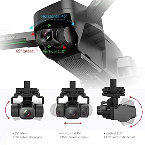 XZRUK 3-Axis Gimbal Drone sa 4K UHD kamera za odrasle EIS sklopivi Drone sa 5GHz FPV Live Video