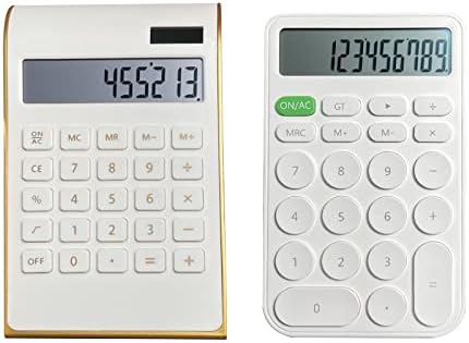 Benkaim Basic Gold Desktop Kalkulator Veliki ekran + Benkaim Cute White Kalkulator Desktop kalkulator