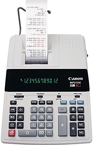 Kanon CNMMP21DX Kalkulator za štampanje u boji, napajanje za napajanje, 3,7 x 9 x 12,2 , bijelo, 1 svaki