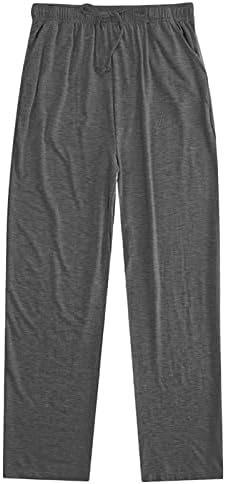 Jesilunmamy muške labave pidžame hlače elastični struk znojne dno casual pantalone lagane salonske hlače sa džepovima