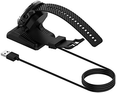 Dock punjač Kompatibilan je s Suunto 7, prijenosni magnetski zamjenski adapter za punjenje pomoću USB kabela za punjenje kabela za SUTTO 7 Smartwatch - Crna