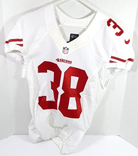 2013 San Francisco 49ers 38 Igra izdana Bijeli dres 42 283 - Neintred NFL igra rabljeni dresovi