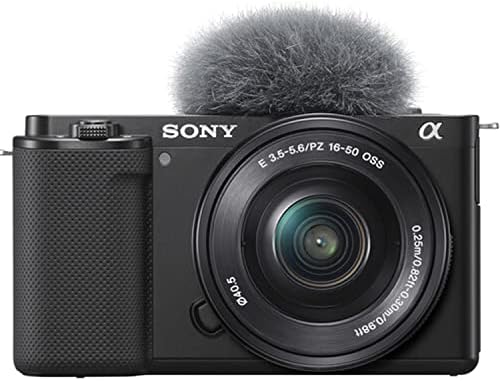 Sony ZV-E10 Kamera bez ogledala sa sočivima od 16-50 mm i 55-210 mm, video paket + LED video svjetlo + mikrofon