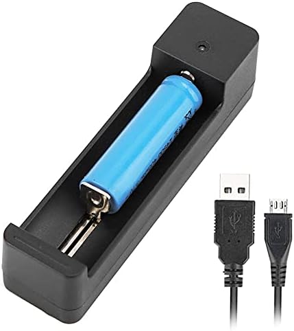 Akumulator kamere Black PC Univerzalni jedno utor USB adapter za punjač baterije LED Inteligentni punjenje za Li Ion ćelija 18650 26650 14500