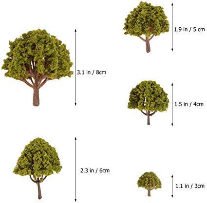 SEWACC plastično Drvo minijaturni Model drveća dodatna oprema Model voz pejzaž arhitektura drveće