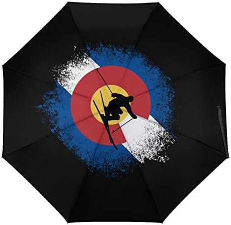 Colorado skijanje Travel Umbrella Durable Windproof Folding Umbrella for Rain Portable Umbrella Auto