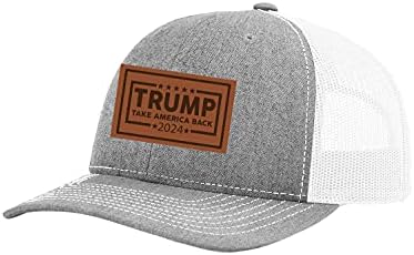 Trenz Shirt Company Politički Trump Vraća Ameriku 2024 Vezena Kožna Zakrpa Kamiondžija Snapback