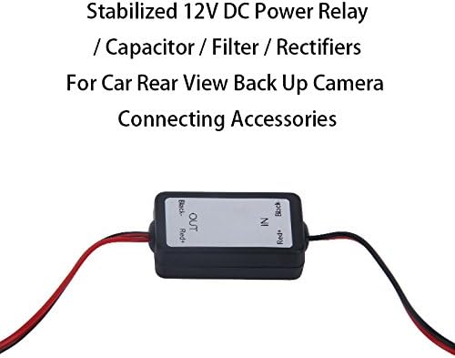 Dasaita 12V DC Relejni kondenzatorski filterski ispravljači za stražnji pogled automobila rezervna kamera