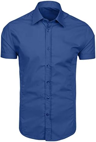 Ljetne majice za muškarce Muškarci Proljeće Ljeto Ležerne majice kratkih rukava Modni top bluzi košulje