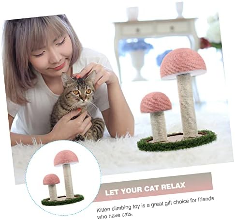 Mipcase CAT prekrivena igračka platform jastučići nosač gljive ružičaste igračke interaktivni uspon