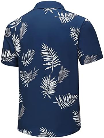 Shelucki muns Havajske majice kratki rukav casual gumb dolje majice Ljetna tropska cvjetna majica
