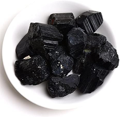Prirodni Crni Turmalin OreGem Mineralni Uzorci Nepravilni Kristali Redektromagnetno Zračenje