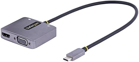 Starch.com USB C Video adapter, USB C do HDMI VGA Multiport adapter W / 3,5 mm Audio izlaz, 4K 60Hz HDR, 100W PD 3.0, Thunderbolt 3/4 kompatibilan - USB C Prikaz adaptera za putovanja