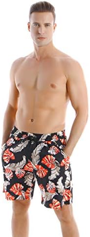 Ulikeey kupaći kostim za parove koji odgovaraju kupaćim kostimima tropska biljka Monstera Muški kupaći