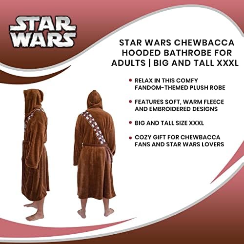 Star Wars Chewbacca bade mantil za muškarce i žene / veliki i visoki plišani ogrtač za odrasle |