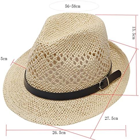 Slamnati Fedora šeširi za muškarce Trilby Panama šeširi podesivi smotani lagani šeširi za pecanje