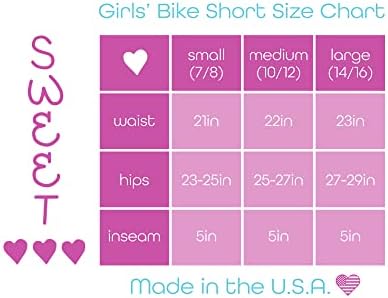 Djevojke s slatkim srcima Aktivne kratke hlače za bicikle - 3 pakovanja