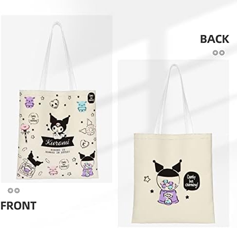 LKUZLOH Anime kozmetička torba za žene i djevojčice Slatka Platnena torba torba za šminkanje Kawaii