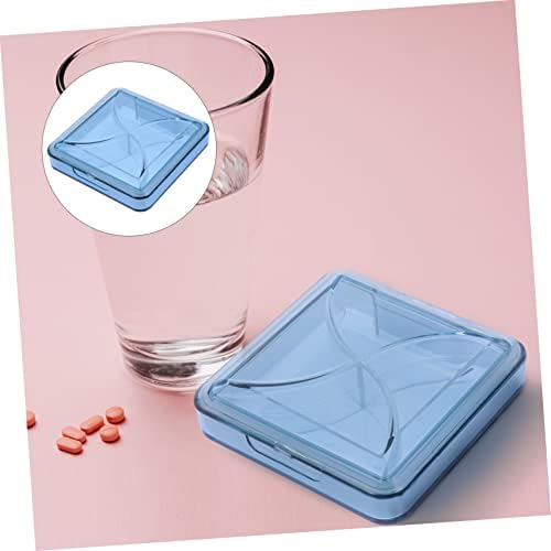 Healeved 1pc kutija za pilule organizaciona kutija prenosne kutije za lekove veliki kapacitet futrole za pilule PC Mašina za sortiranje lijekova plava