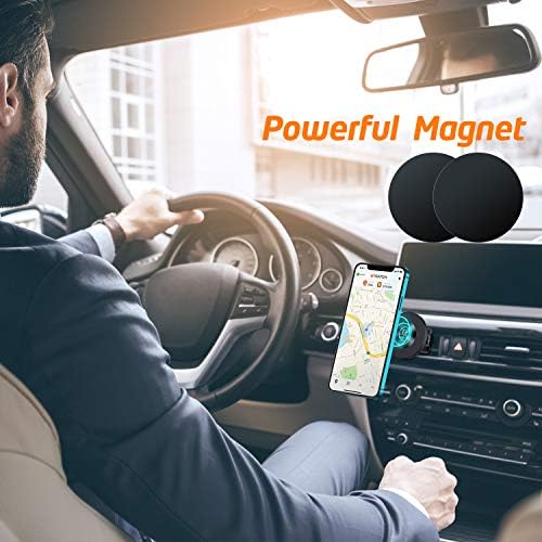 Wixgear magnetske telefonske nosač, univerzalni nosač telefona za montažu automobila, kompatibilan sa iPhone 12 i sa svim mobitelima, iPhone 12 auto nosača