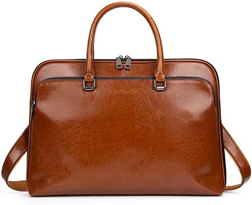 Blofinche laptop messenger torba za rame: Radna aktovka od prave kože 13.3 dizajnerska torbica od 15.6 inča